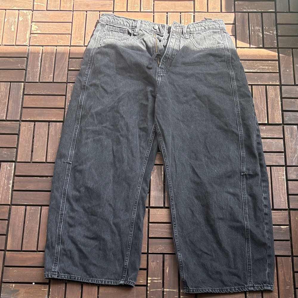 Good American Relaxed Black-Gray women’s  Jeans